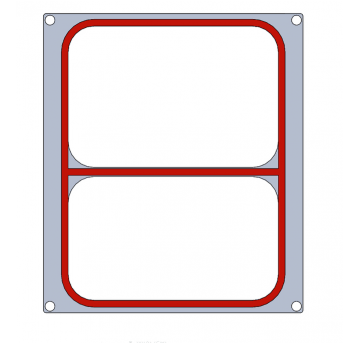 Matryca ramka zgrzew 227x178mm dwukomorowa RE-KO