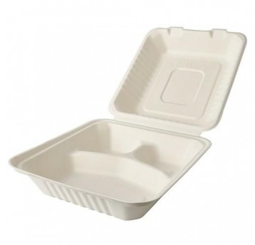 Menubox trzcina 3-DZIELNY 23x23cm 50szt