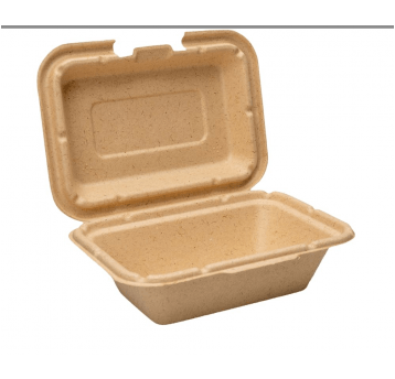 Menubox trzcina NIEDZIELONY BRĄZ 600ml 50szt