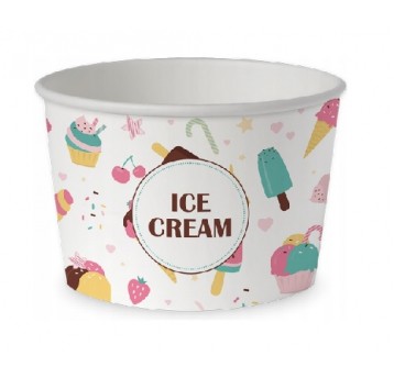 Miseczka papierowa lody 130ml ICE CREAM 50szt