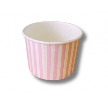 Miseczka papierowa lody 140ml PASKI 50szt /20