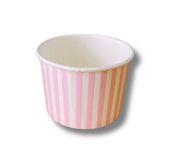 Miseczka papierowa lody 140ml PASKI 50szt /20