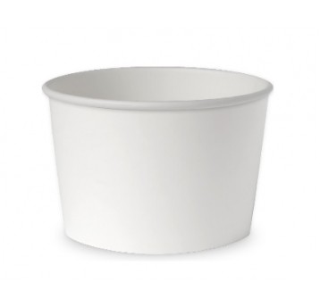 Miseczka papierowa lody 245ml BIAŁE 50szt