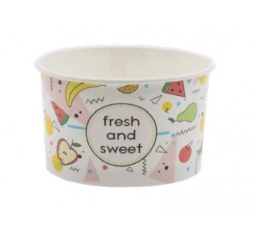 Miseczka papierowa lody 245ml FRESH SWEET 25szt/24
