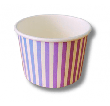 Miseczka papierowa lody 250ml PASKI 50szt /20