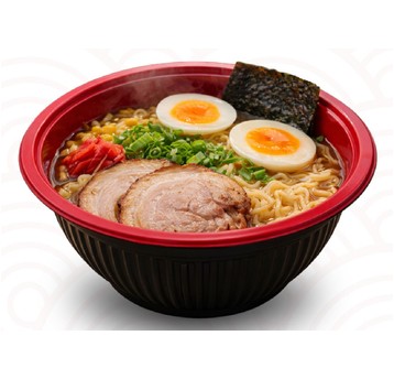 Miska czarno czerwona 1000ml RAMEN komplet 50szt