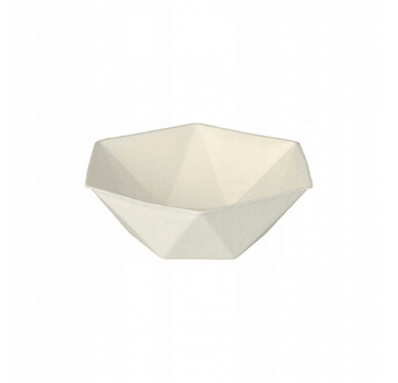 Miska trzcina 400ml Diament biała 50szt /10