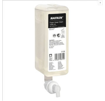 Mydło pianka KATRIN NEUTRAL 1L wkład 6szt