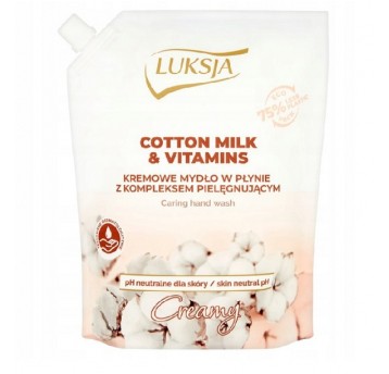Mydło w płynie LUKSJA 900ML ZAPAS BAWEŁNA /6