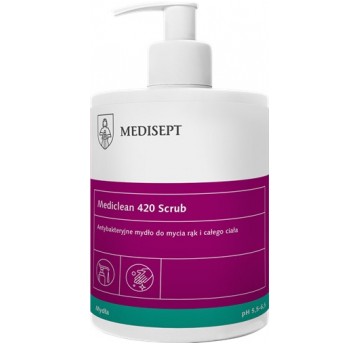 Mydło w płynie MEDICLEAN 420 SCRUB 500ML antyba/12