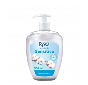 Mydło w płynie ROSA 500ml Sensitiv POMPKA biał /18