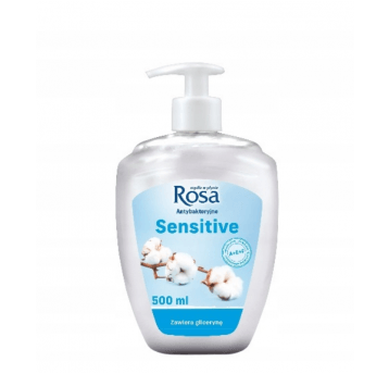 Mydło w płynie ROSA 500ml Sensitiv POMPKA biał /18