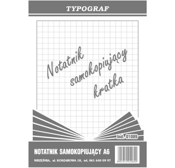 Notatnik samokopiujący kratka A6 1szt /5