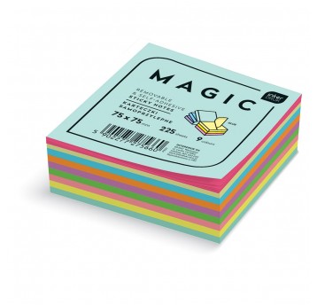 Notes samoprzylepny 75x75 mix 225k MAGIC Interdruk