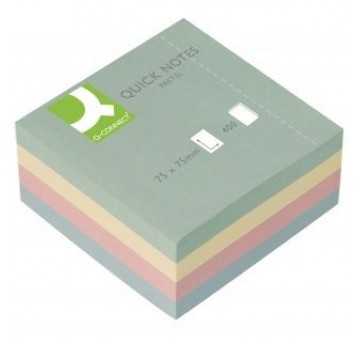 Notes samoprzylepny 76x76 100k Pastel Q-Connect