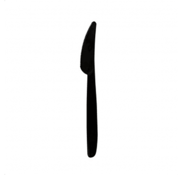 Nóż PP CZARNY Gruby 18,5cm PAPSTAR 50szt /40