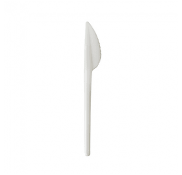 Nóż PS biały 100szt PAPSTAR 16,5cm REUSE /20