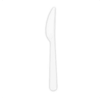 Nóż PS biały 50szt 18cm DELUXE PAPSTAR /20 REUSE