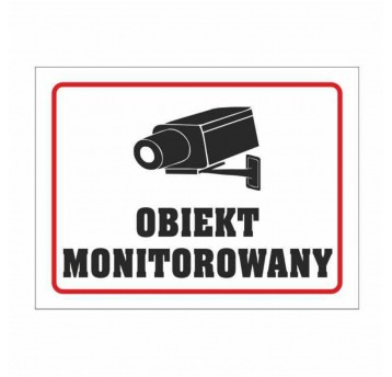 Obiekt Monitorowany Naklejka 150X200 1szt