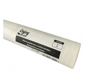 Obrus papier rolka 120cm x 9m ENJOY BIAŁY 1szt /20