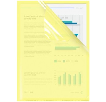 Ofertówka obwoluta typu L BIURFOL pastel ŻÓŁTY