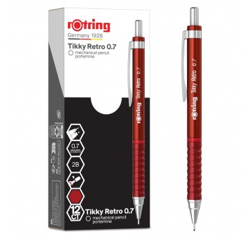 Ołówek automatyczny Rotring 0,7mm Czerwony