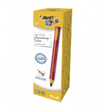 Ołówek trójkątny Róż Bic Kids Beginners HB