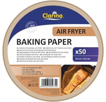 Papier do pieczenia AIR FRYER okragły 16cm 50szt