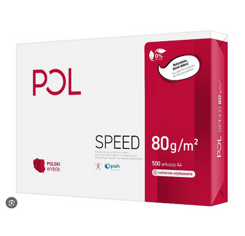 Papier ksero A4 POLSPEED BIAŁY 80g 500szt /5