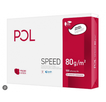 Papier ksero A4 POLSPEED BIAŁY 80g 500szt /5