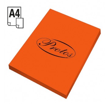 Papier ksero PROTOS A4 160G POMARAŃCZOWY 50szt