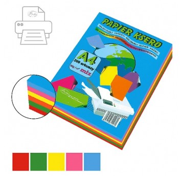 Papier ksero Protos A4 80G MIX intens kolory 200sz