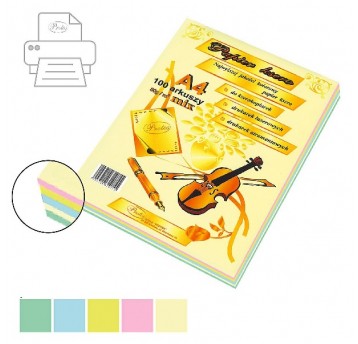 Papier ksero Protos A4 80G PASTEL MIX 100szt