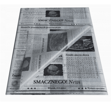 Papier pakowy 30x40cm BIAŁY PE GAZETA 1000szt