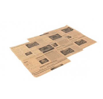 Papier pakowy 30x40cm BRĄZ PE GAZETA 1000szt