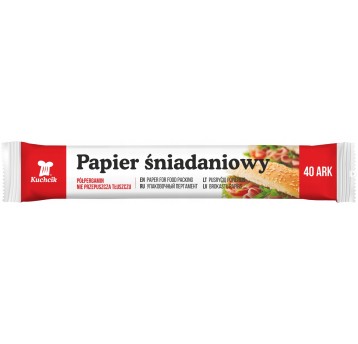 Papier śniadaniowy arkusze KUCHCIK 40szt folia /25