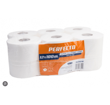 Papier toalet jumbo 2W 100m PERFECTO 12rol