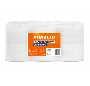 Papier toalet jumbo mini 2W 50m PERFECTO 12rol