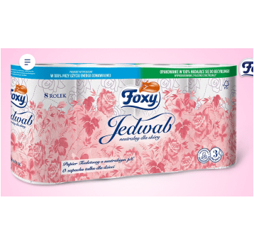 Papier toaletowy 3W FOXY JEDWAB 8rol /7