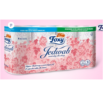 Papier toaletowy 3W FOXY JEDWAB 8rol /7