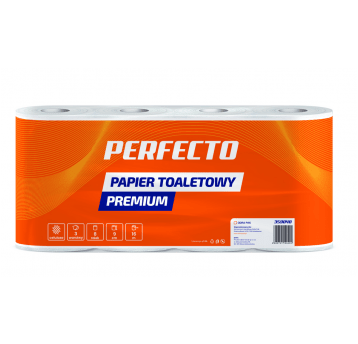 Papier toaletowy 3W PERFECTO Premium celu 8rol /7