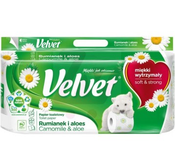 Papier toaletowy 3W VELVET RUMIANEK 8rol /7