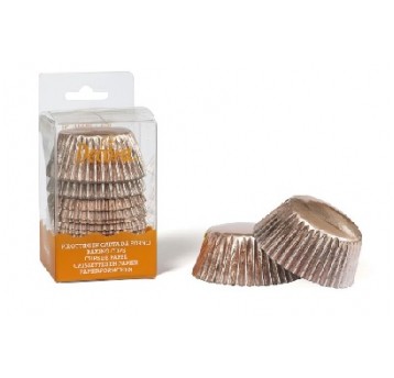 Papilotka ZŁOTO RÓŻOWE 50x32mm 60szt