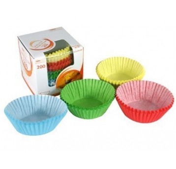 Papilotki do ciast papier 45X25 KOLOR MIX 200szt