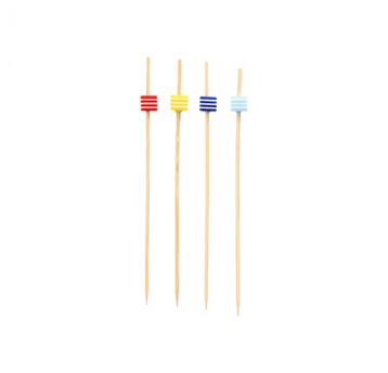 Patyczki bambusowe KWADRAT PASKI 12cm 100szt