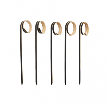 Patyczki bambusowe TWISTER 11cm CZARNE 100szt
