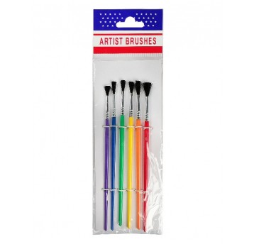 Pędzelki plastikowe ARTIST BRUSHES 6szt
