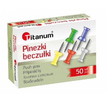 Pinezki beczułki TITANUM KOLOR '50' /10