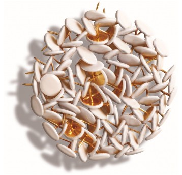 Pinezki Białe TETIS 100szt GP200B