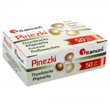Pinezki ZŁOTE 50szt /10